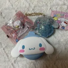 サンリオ　シナモンロール　3個セット ジュエリーマスコット ミラー　フィギュア