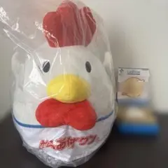 一番くじ　ローソン　C賞　からあげクン　ぬいぐるみ　E賞プレートコレクション