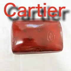 Cartier カルティエ ポーチ 小物入れ レッド エナメルレザーのサムネイル