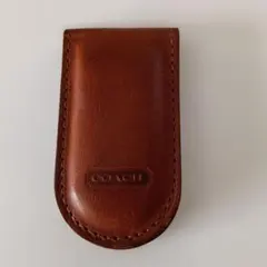 COACH ブラウン レザー マネークリップのサムネイル