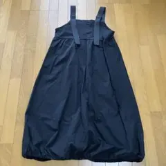 しまむら Lutique ジャンパースカート　薄手　黒　Ｌサイズ