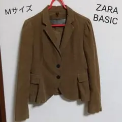 ZARA　BASIC　古着　コーデュロイジャケット　ブラウン　Mサイズ　特価!