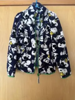 スヌーピー フリースジャケット 120cm ネイビー