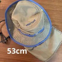Marmot 日よけ付きハット 53cm カーキ/青　子ども用　キッズのサムネイル