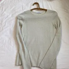 UNTITLED アイボリー リブニット