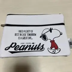 スヌーピー ジョークール　フラットポーチ