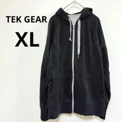 TEK GEAR 【XL】 黒 フルジップパーカー 海外古着