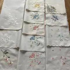 刺繍ハンカチセット　13枚