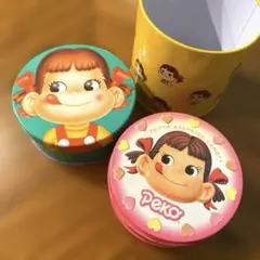 ペコちゃん 缶ケース 3点セット 不二家 - メルカリ