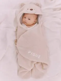 【新品】ジェラートピケ BABYパウダーベアおくるみ
