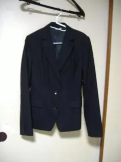 PERSON'S　リクルートスーツ 3点セットUSED　黒　７号　洋服の青山