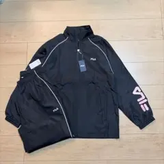 新品FILA 防寒防風ウィンドブレーカー&パンツセットアップ 裏起毛+タフタ