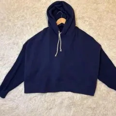 ポロラルフローレン　Lサイズ　ショート丈　ケーブル編み　切り替え　パーカー