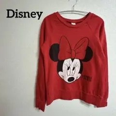 Disney ディズニー　ミニーマウス トレーナー レッド