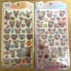 산리오 ウサハナ うるちゃるPOPシール 2종 세트