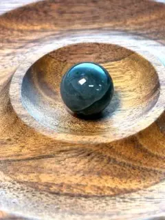 ダークグレー系天然石 丸玉 約13.2mm 一点物 パワーストーン 置物