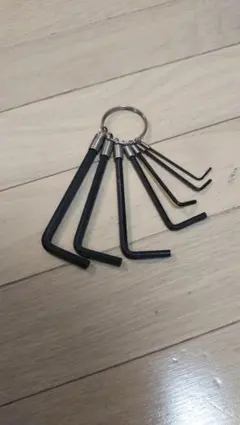 六角レンチ セット 7本組 キーリング付き