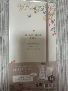 SHEET SEAL FILE 花柄 12ページ シートシールファイルのサムネイル