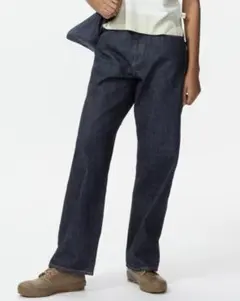 UNIQLO ストレートデニム 26 (66cm) ダークブルー