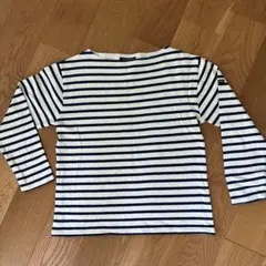 セントジェームス ウェッソン バスクシャツ ボーダー 黒×生成 T3