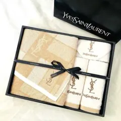 新品未使用イヴサンローラン　バスタオル＆ゲストタオル＆タオルチーフ　4点セット