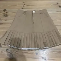 SHEIN プリーツスカート　カーキ色