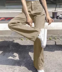 SHEIN パンツ ハイウエスト ジーンズ