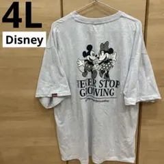 Disney ミッキー　ミニー　Tシャツ　4L オーバーサイズ　グレーのサムネイル