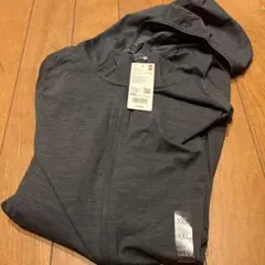 UNIQLO ドライEX UVカット フルジップパーカ ダークグレー XXL