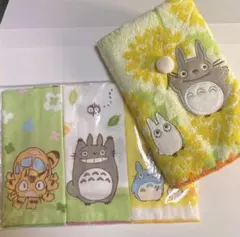 となりのトトロ　ガーゼハンカチ&ウォッシュタオル