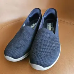 新品 スケッチャーズ スリップインズ スニーカー ネイビー メッシュ