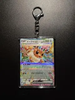 ポケモンカード イーブイex RR アクリルキーホルダーケース付き