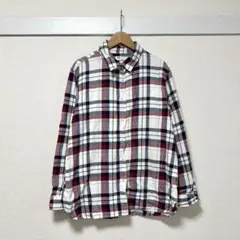 UNIQLO チェック柄 ネルシャツ 長袖 XL コットン100% ゆったり