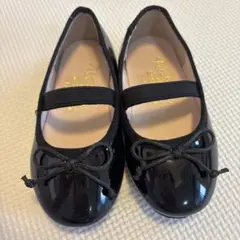 Petit main 黒 バレエシューズ 14.0