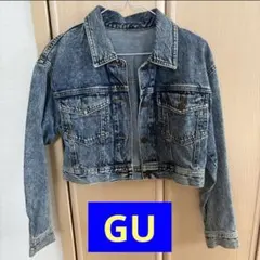 《試着のみ✨》GU クロップドデニムジャケット