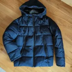 【週末限定】DEREKNASH フード付きダウンジャケット L ネイビー