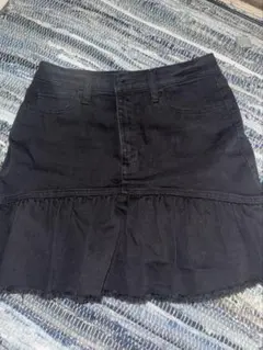 Hollister ブラックデニムスカート27