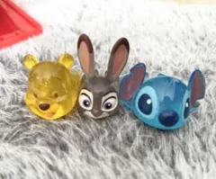 プーさん、ジュディ、スティッチ フィギュアセット　リング