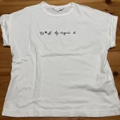 To b. by agnes b. ロゴTシャツ 白　Mサイズ