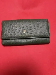 Isax Valentino 長財布 オーストリッチ型押し グリーンのサムネイル