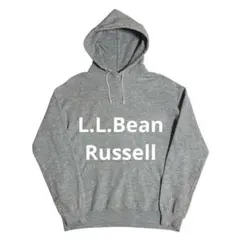 80s USA製　L.L.Bean ×Russell スウェット 無地パーカー