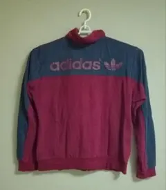 adidas スリーストライプ ジャージ 赤 青