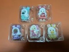 シルバニア　赤ちゃんカラフルウサギコスチューム　5種類