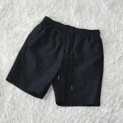 【c4983】✨美品✨SHEIN ハーフパンツ　ブラック　ウエストゴム