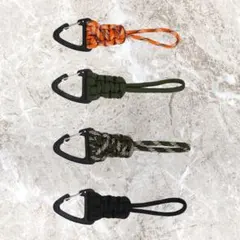 パラコードストラップ　ネックストラップ　鍵ストラップ　2本セット