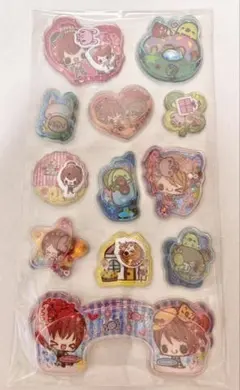 平成レトロ　シャカシャカ　ウォーターシール　水入り　香り玉入り　女の子柄