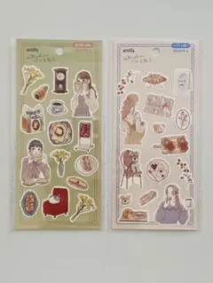 amifa パンと私と シール 2種セット