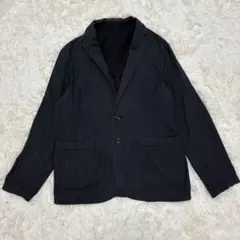 6/7まで最終値下 無印良品 XL 黒 一度使用 リネン ジャケット | Mercari
