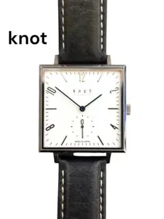 KNOT】 ノット スクエア 腕時計 スモセコ SQ-32 電池交換済 白 - メルカリ