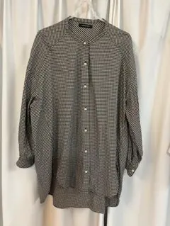 ギンガムチェック 長袖シャツ